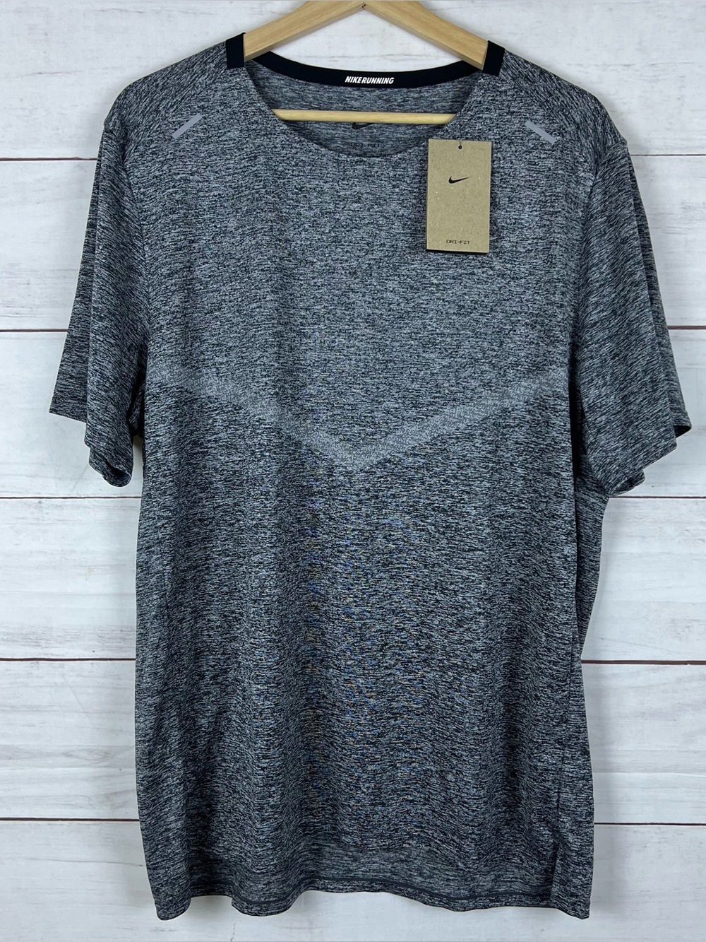 Nike Men's Dri-FIT Rise 365 Short-Sleeve Running Top CZ9184-011 Large